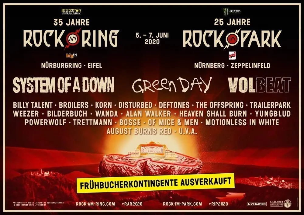 Rock am Ring & Rock im Park 2020: Erste Bandwelle