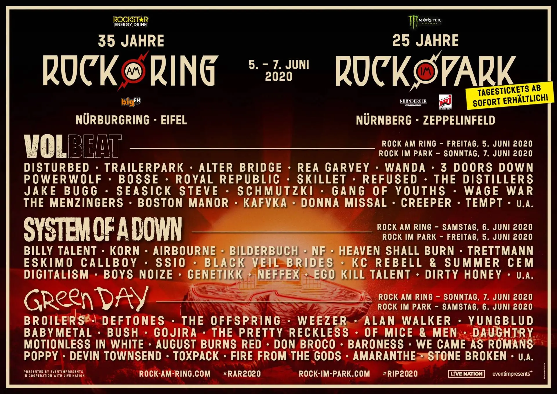 35 Jahre Rock am Ring – 25 Jahre Rock im Park