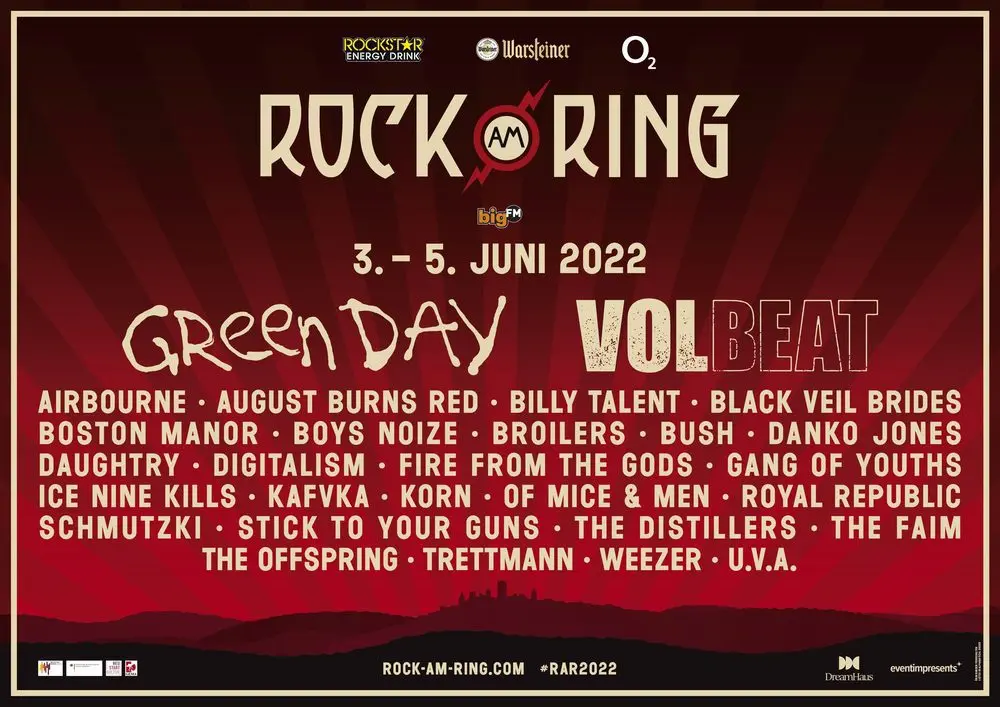 Erste Bands für Rock am Ring & Rock im Park 2022