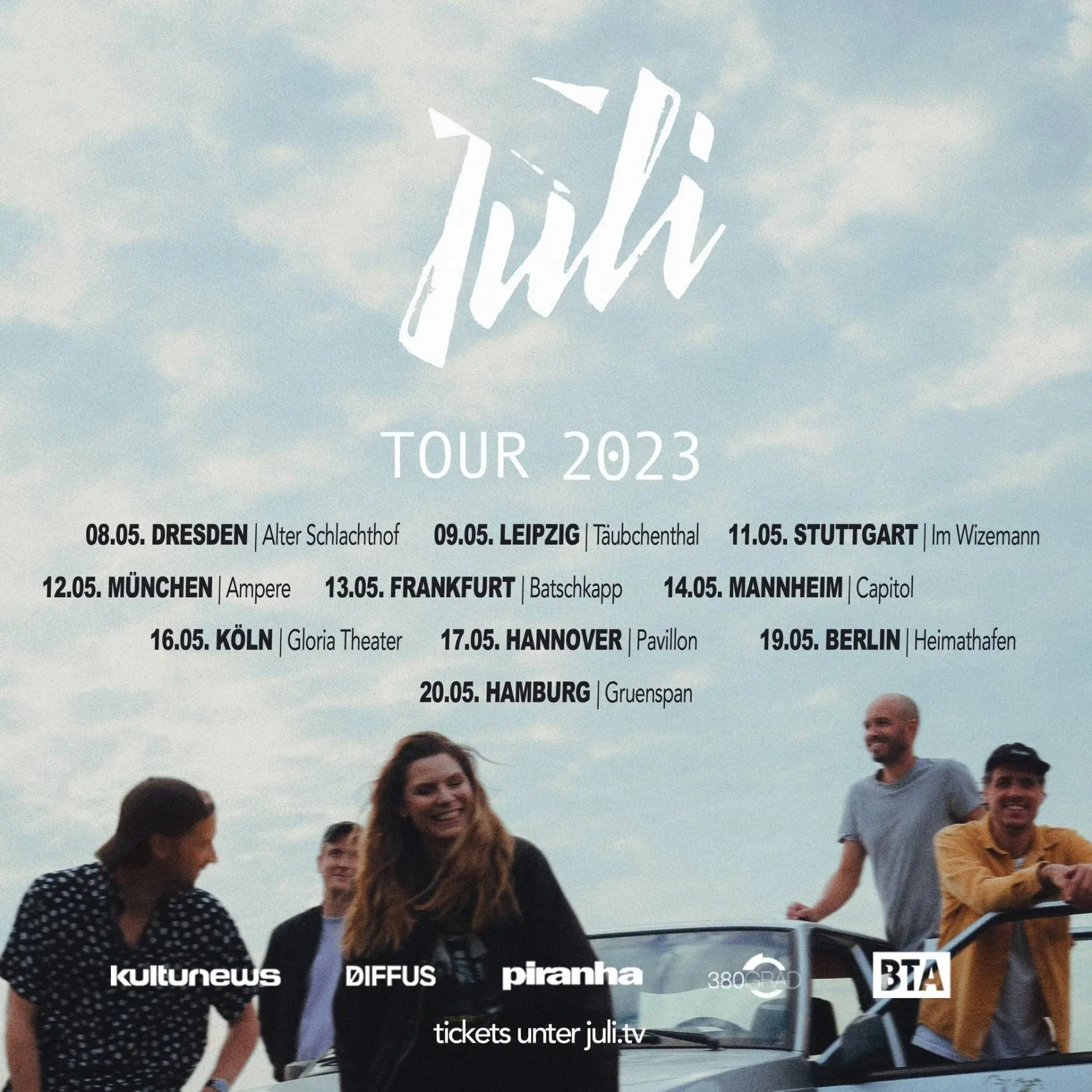 Neues Album plus Tour: Juli feiern Comeback