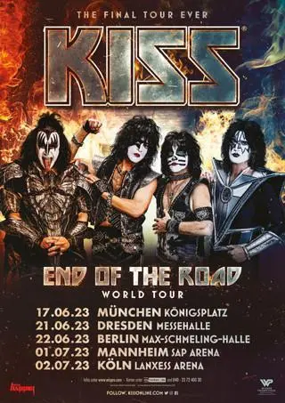 KISS auch 2023 auf End Of The Road Tour
