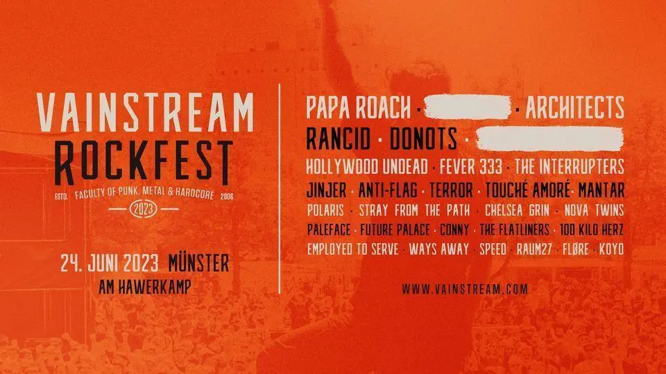 Vainstream 2023: Rund 30 Acts stehen fest
