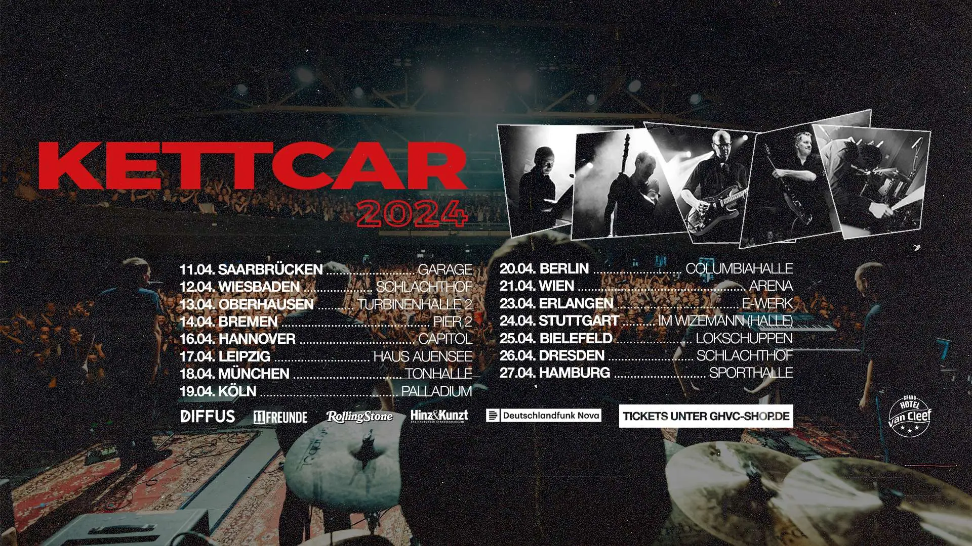 Kettcar: Indie-Legende 2024 auf Tour
