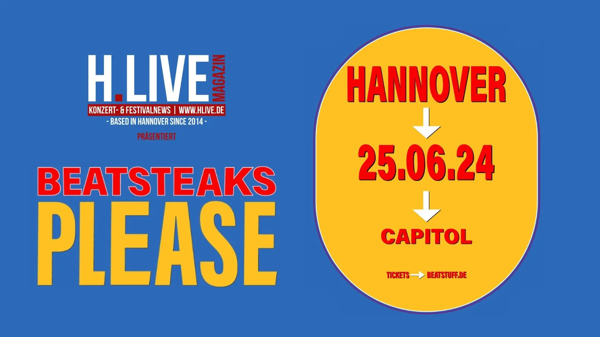 H.LIVE präsentiert: Beatsteaks Live im Capitol Hannover