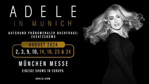 Vier weitere Adele Shows in München