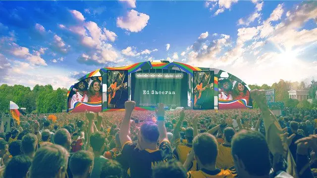 Fan-Fest der Euro 2024 mit Ed Sheeran in München
