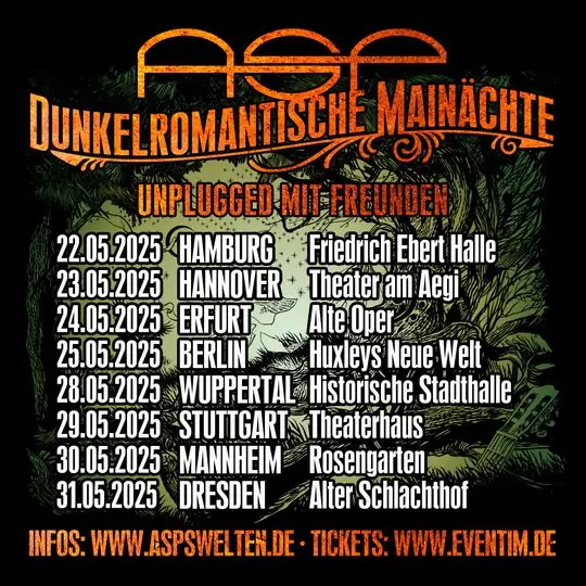 Dunkelromantische Mainächte: ASP 2025 Unplugged mit Freunden