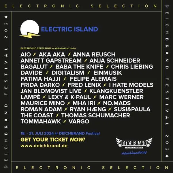 Deichbrand Festival kündigt Electronic Selection für 2024 an