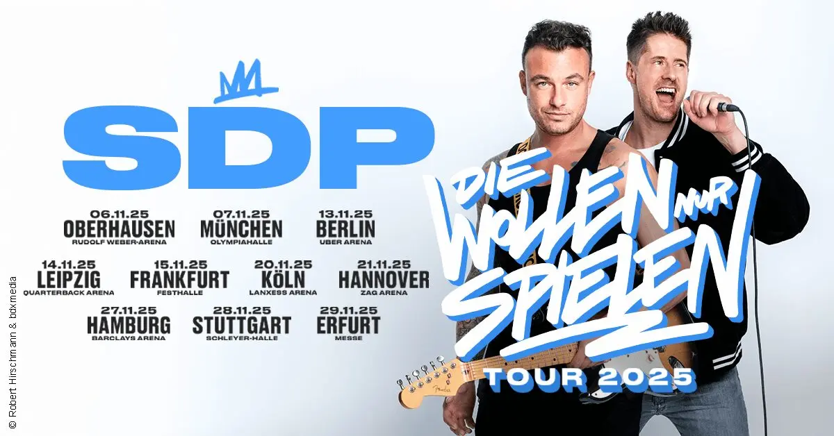 SDP gehen 2025 auf „Die wollen nur spielen“ Tour
