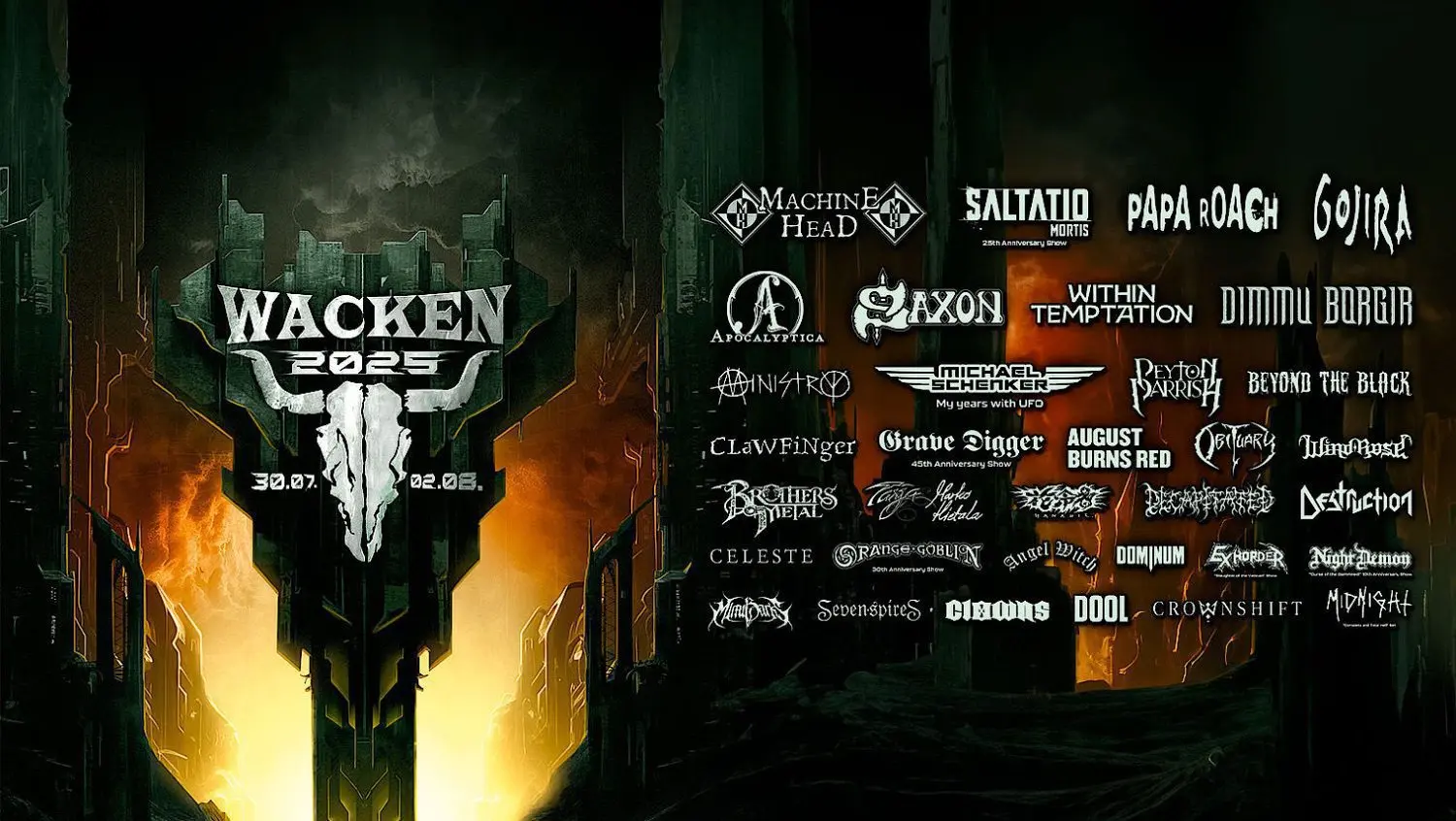 Nach Wacken ist vor Wacken: Die ersten 34 Bands für 2025