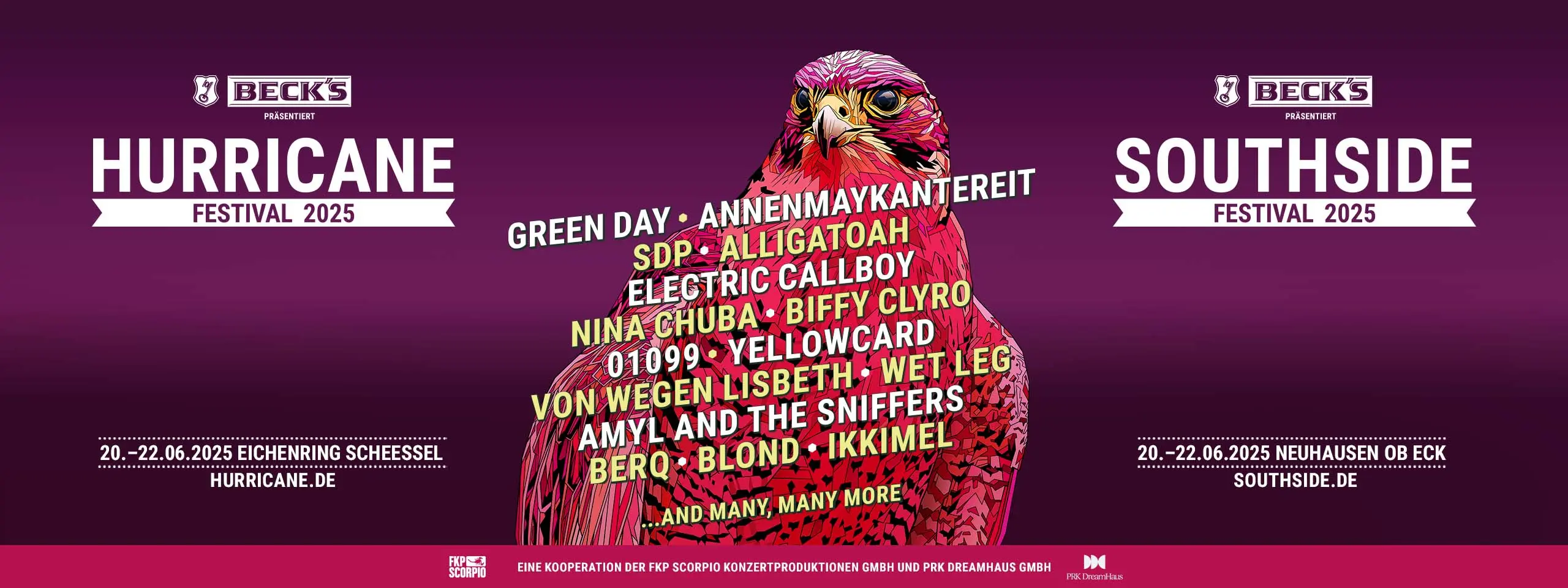 Erste Bandwelle für das Hurricane Festival 2025