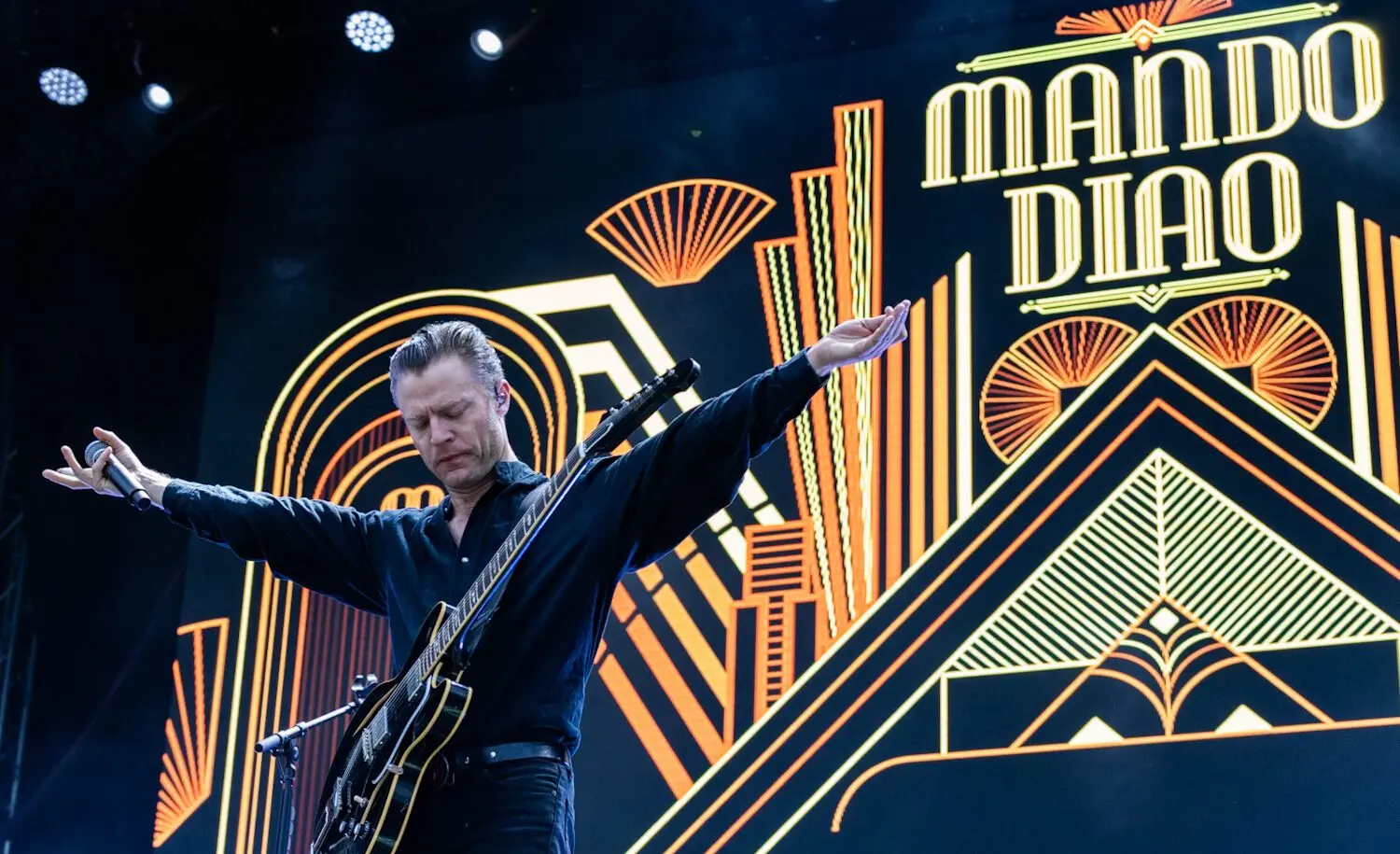 Party beim open R Festival mit Mando Diao