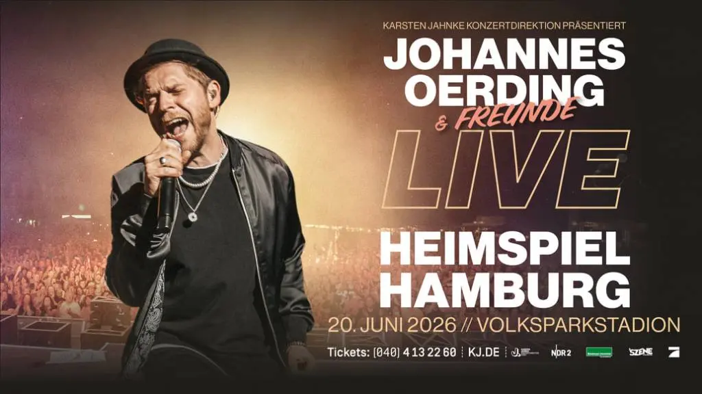 Johannes Oerding mit Heimspiel im Volksparkstadion