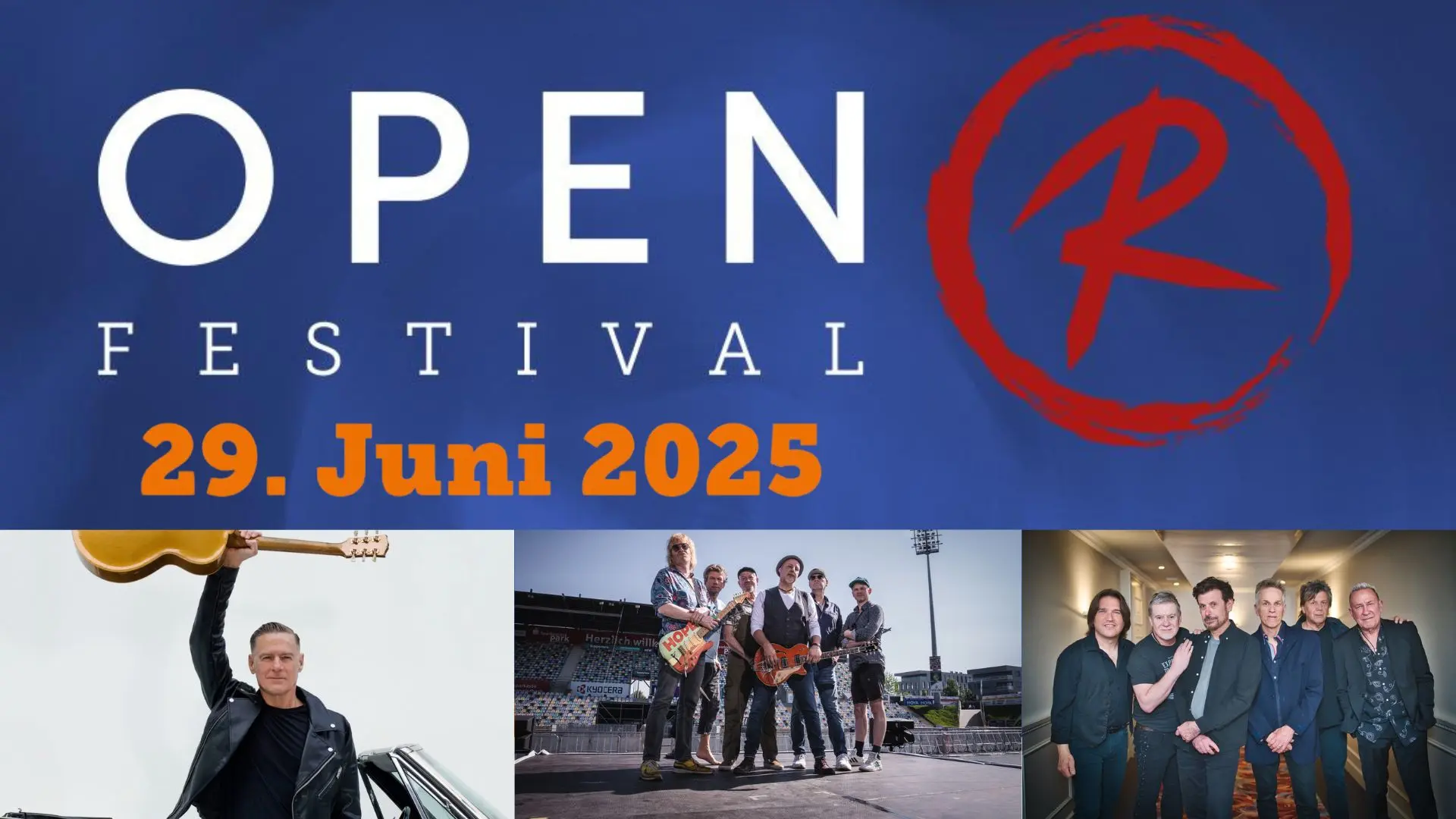 Open R Festival am Sonntag mit Bryan Adams, Fury in the Slaughterhouse & The Hooters