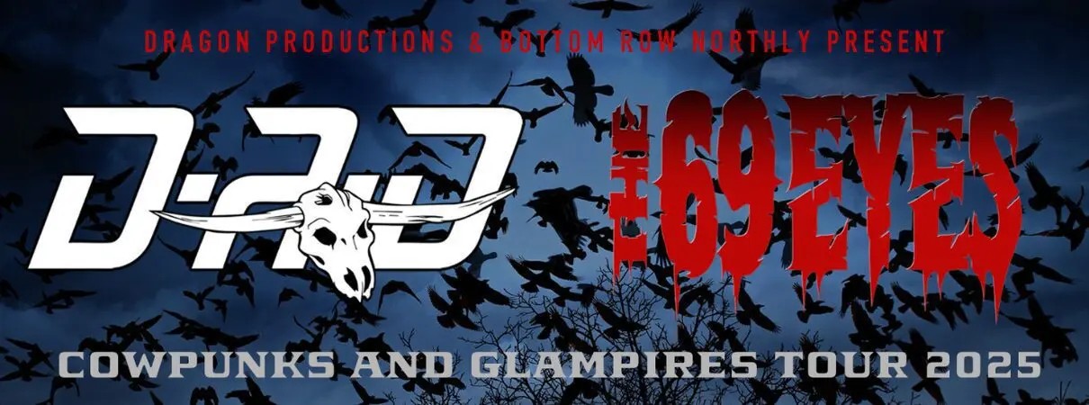 Cowpunks and Glampires Tour 2025/26 – Wenn D-A-D und The 69 Eyes die Nacht entzünden