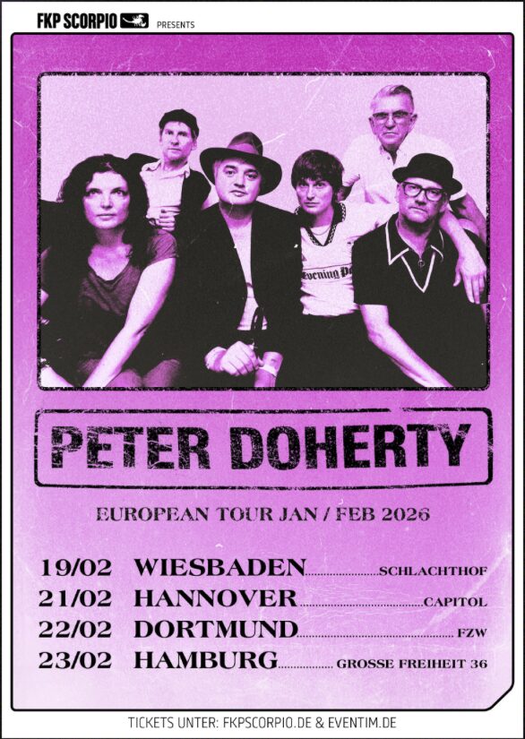 Peter Doherty: Deutschland-Tour 2026 – der britische Musiker präsentiert Songs aus „Felt Better Alive“ bei vier Konzerten in Wiesbaden, Hannover, Dortmund und Hamburg.