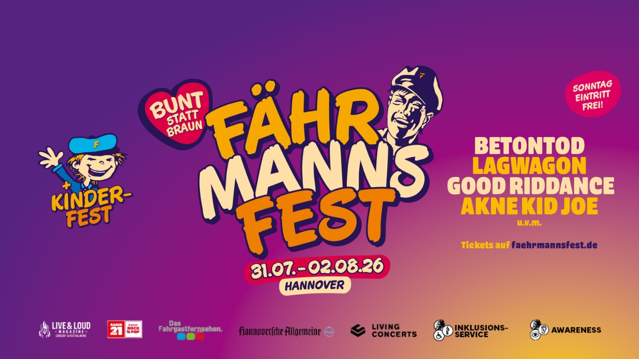 LIVE & LOUD Magazine präsentiert: Fährmannsfest 2026 Musikbühne mit Publikum auf der Fährmannsinsel in Hannover
