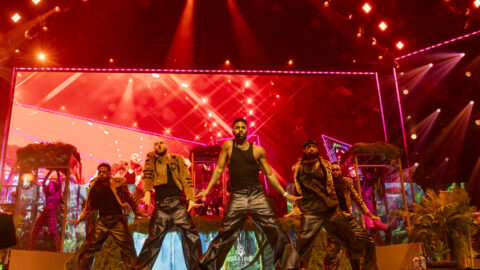 Jason Derulo in Hannover 2026 live auf der Bühne während der spektakulären Lichtshow