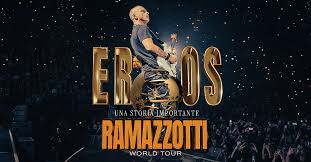 Eros Ramazzotti Tour 2027 mit Gitarre bei der Una Storia Importante Tour.