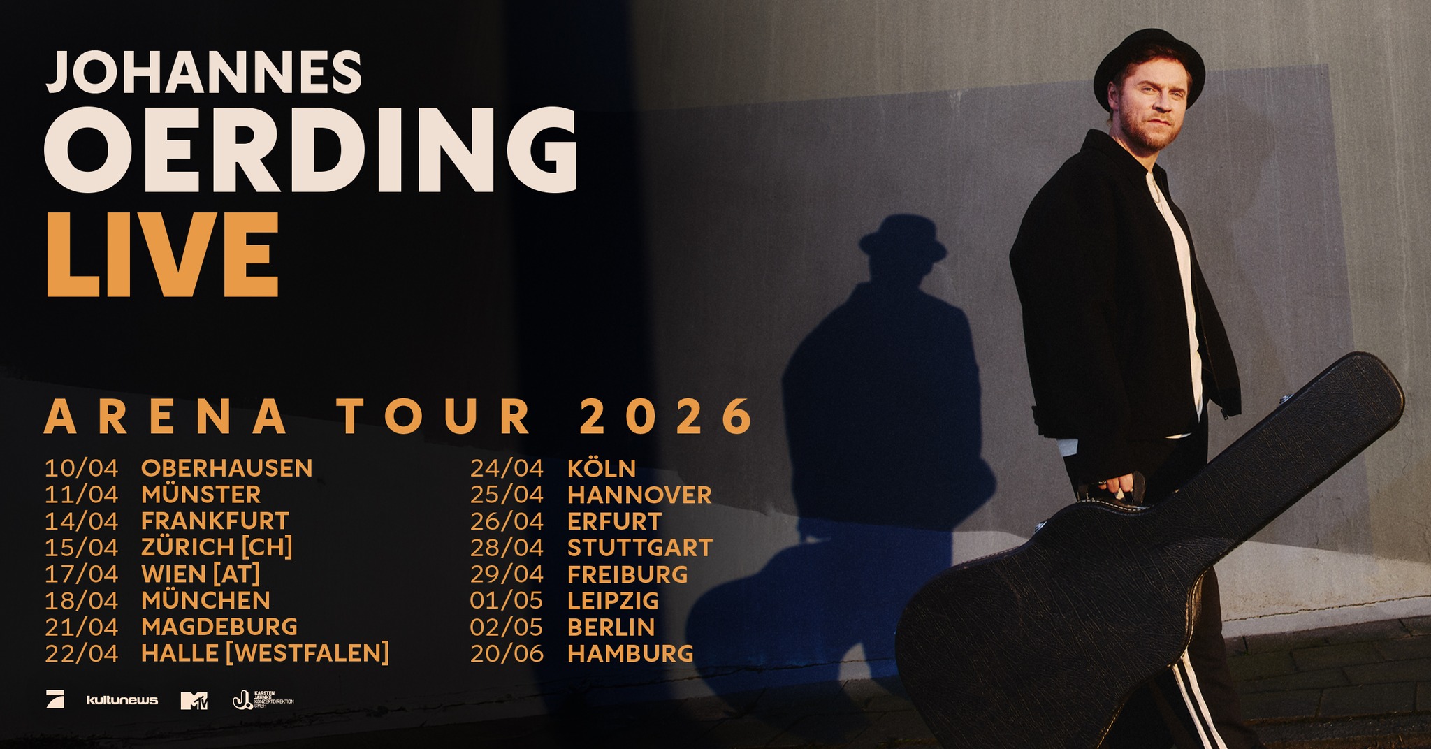 Johannes Oerding Arena Tour 2026