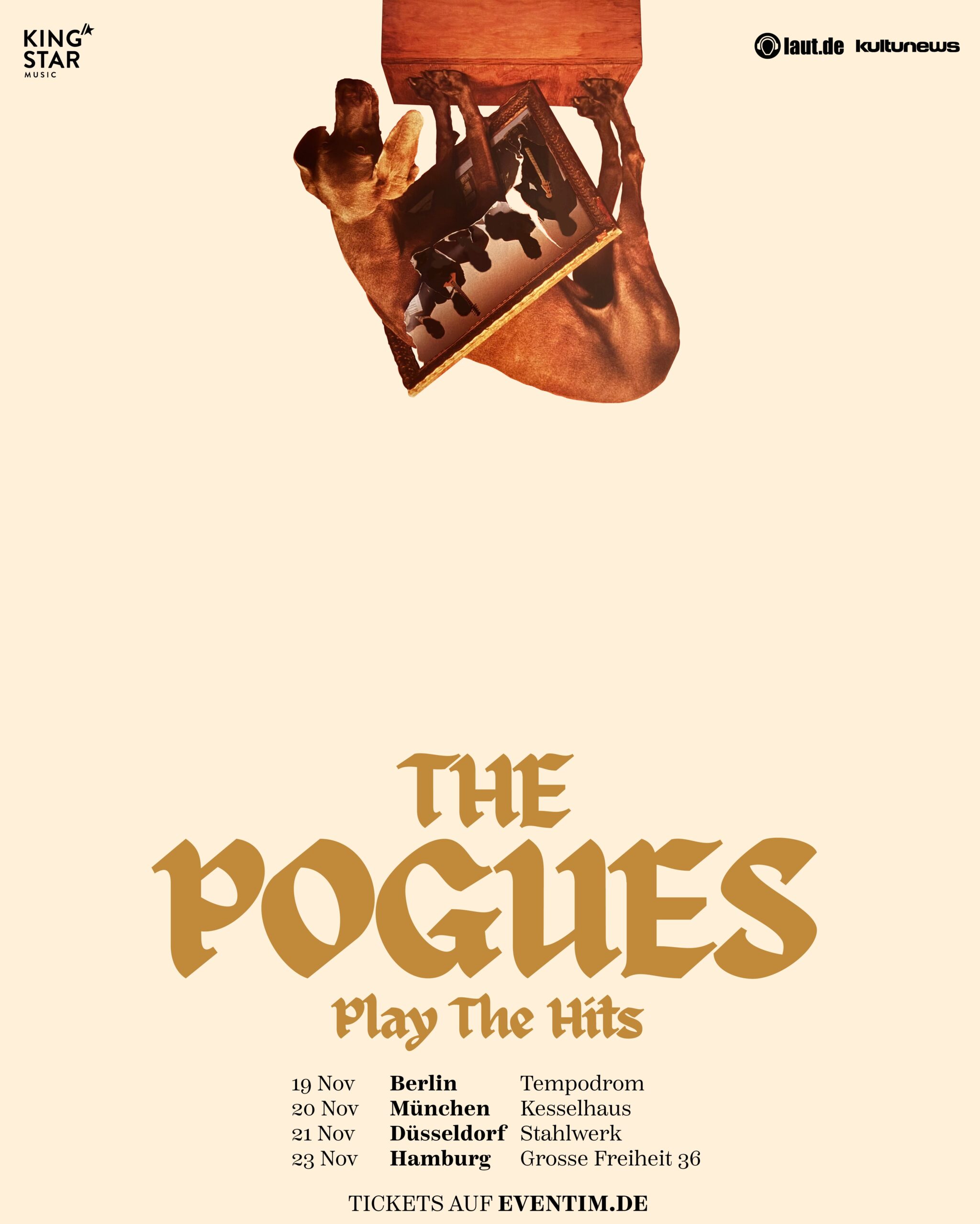 The Pogues Deutschland 2026: Konzertplakat