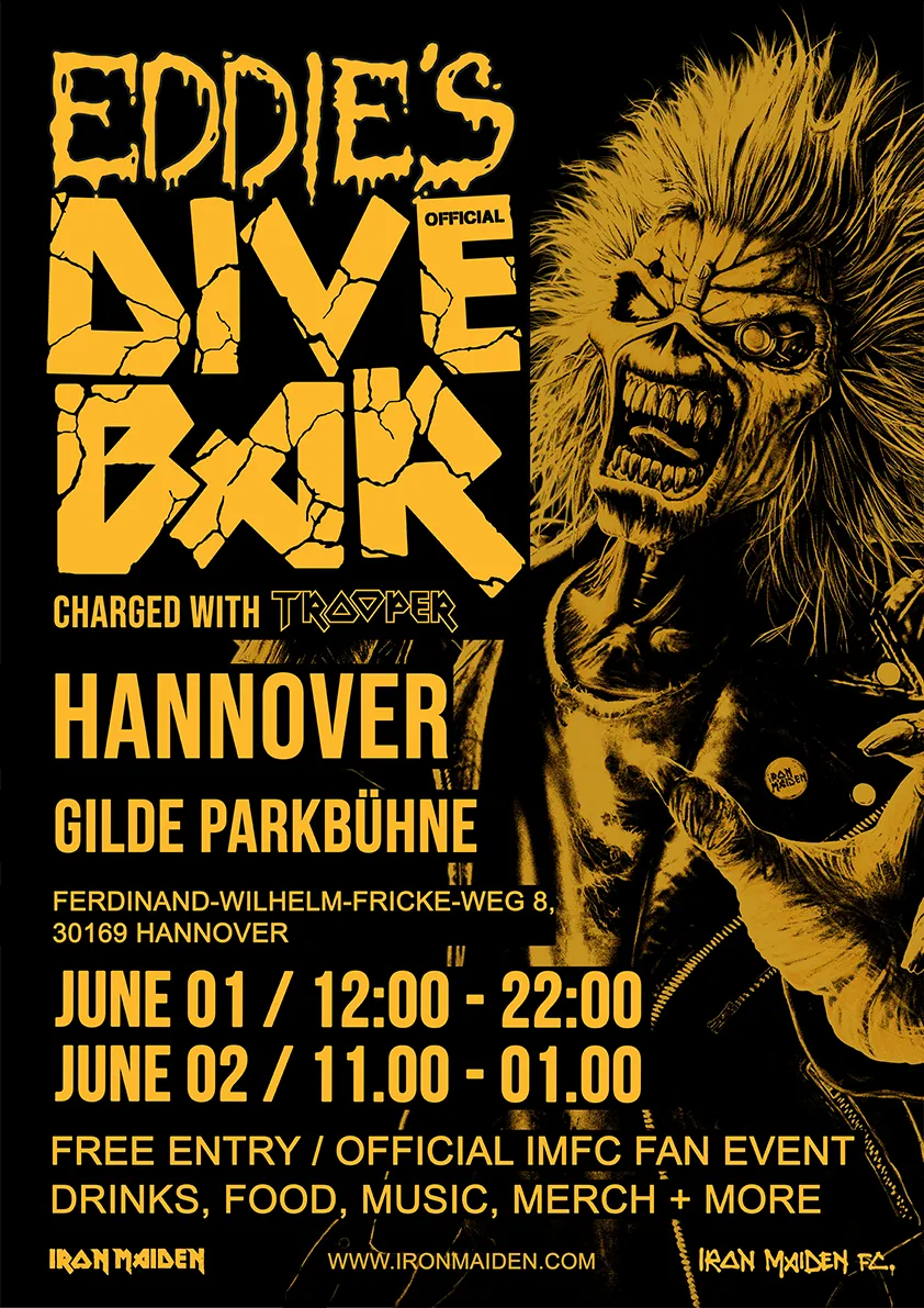 Iron Maiden in Hannover mit Eddie‘s Dive Bar