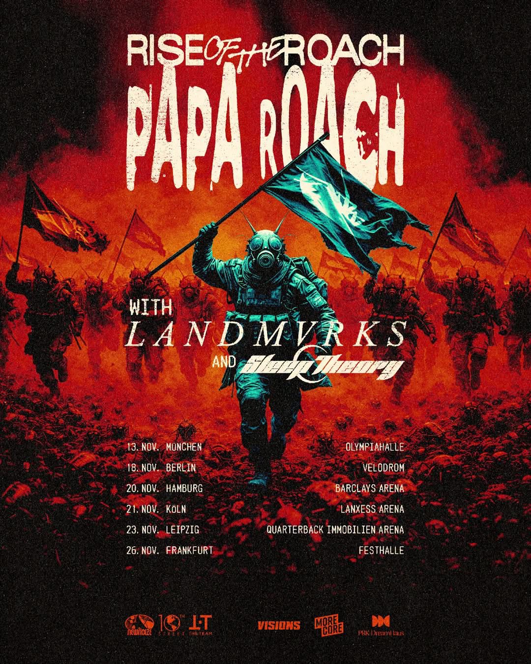 Papa Roach Tour 2026: 6 packende Shows in Deutschland