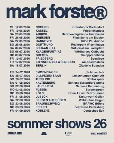 Mark Forster in Hannover
