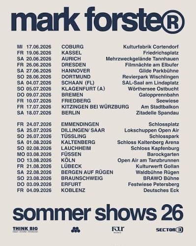 Mark Forster in Hannover