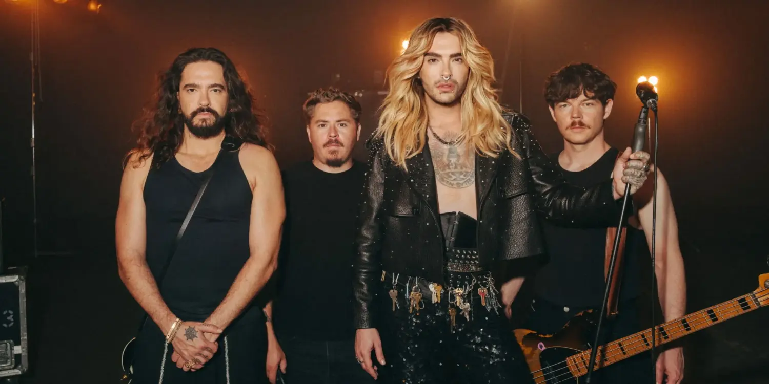 Tokio Hotel Live 2027 Bandfoto zur Summer Encore 2027 mit Bill, Tom, Georg und Gustav