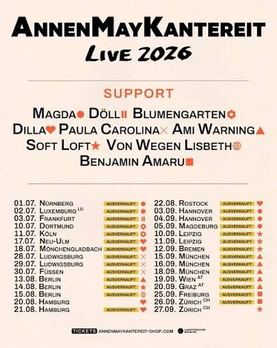 AnnenMayKantereit in Hannover - Live 2026