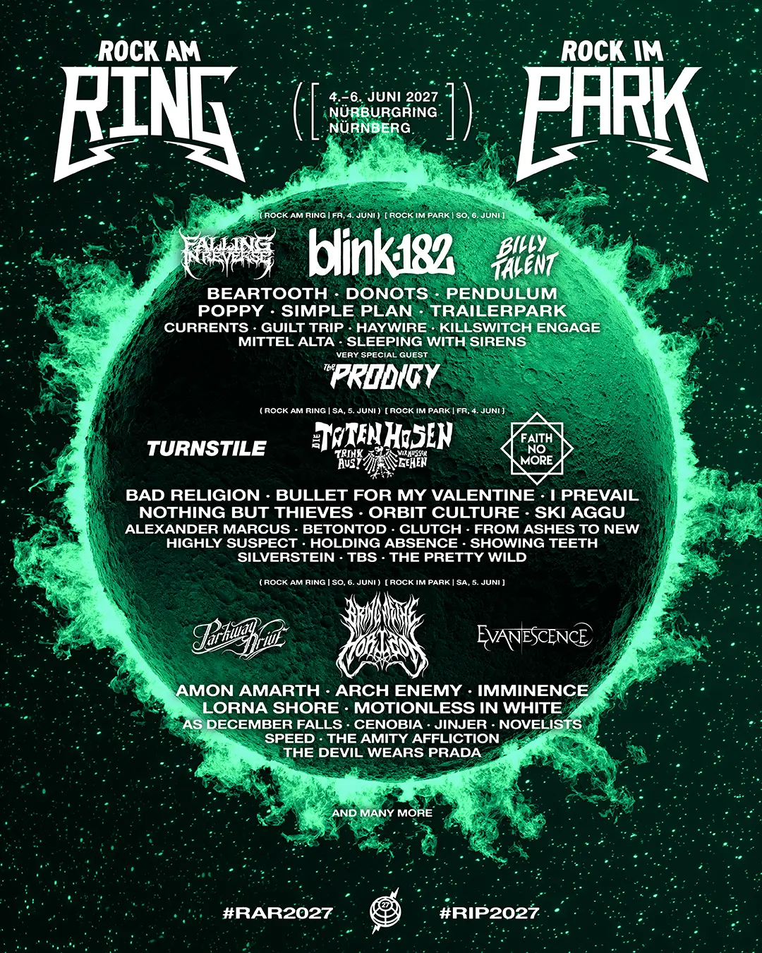 Rock am Ring 2027: Killswitch Engage, Pendulum und Jinjer führen neue Bandwelle an